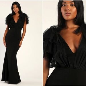 LULU's Prom Wedding Sexy PinUp Vibes Romantic Chic Sophisticated Elegant Maxi